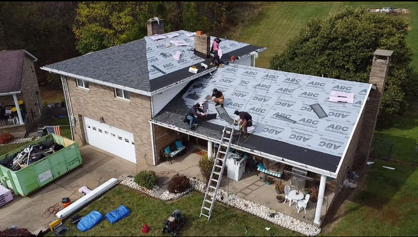 roof being replaced